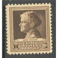 878 10c Jane Addams Fine MNH GA0304