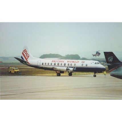 Viscount G-Apey Plane at Aberdeen Airport Limited Edition of 500 Postcard