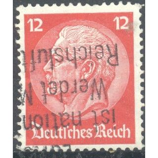 Germany 1932 - SG480 - 12pf orange red - President Von Hindenburg - used 4