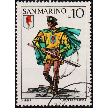 San Marino. 1973 10L S.G.982 Used