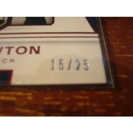 2017 Panini Limited, Red Foil #'d 15/25, CAM NEWTON, Panthers #67