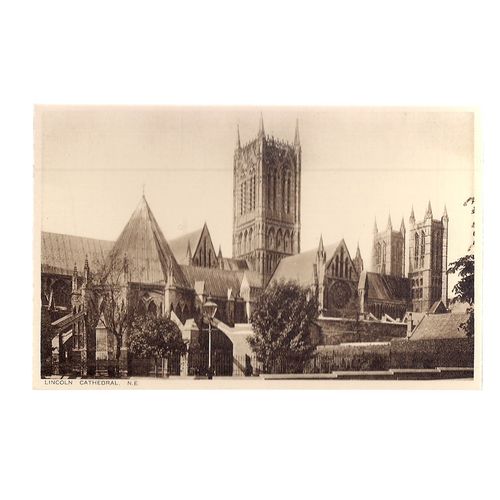set of 7 postcards LINCOLN CATHEDRAL EARLY 20th c.for The Old Cathedral Store =