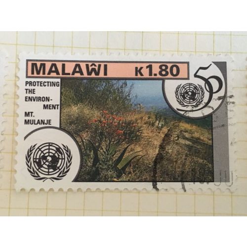 Malawi 1995 United Nations UN K1.80 Mount Mulanje Used SG 946 Sc 661 stamp