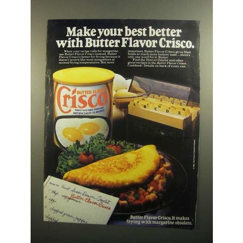 1984 Butter Flavor Crisco Shortening Ad - Your Best