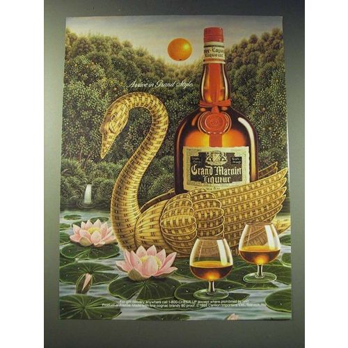 1987 Grand Marnier Liqueur Ad - Arrive in Grand Style