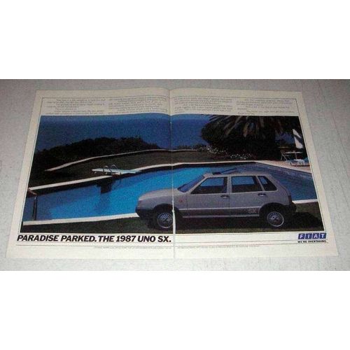 1987 Fiat Uno SX Car Ad - Paradise Parked
