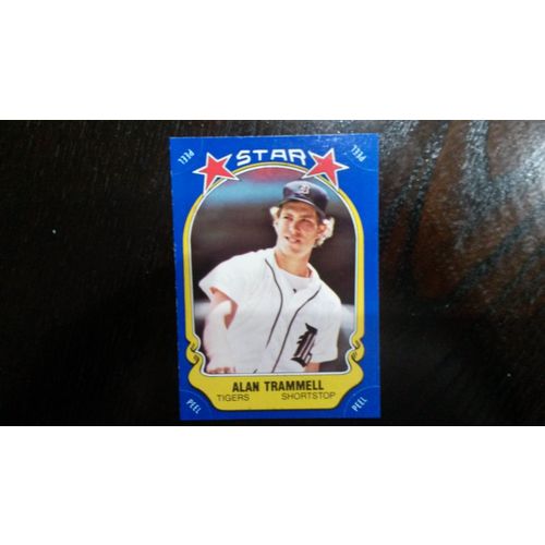 1981 Fleer Star Sticker Card # 089 Alan Trammell Ex (5) Detroit Tigers