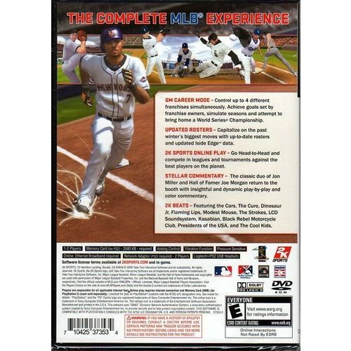 2K Sports: Major League Baseball 2K8 (Playstation 2, 2008) - FACTORY SEALED!