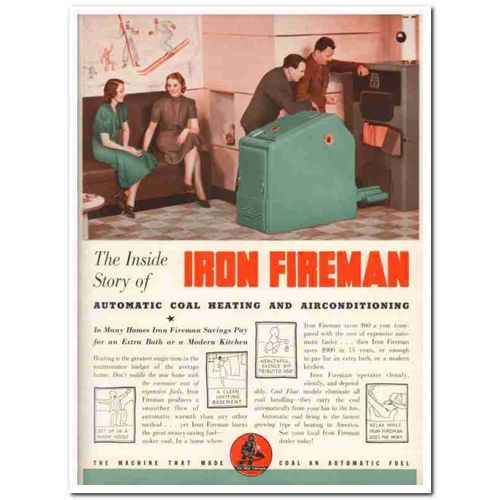 Iron Fireman Mfg Company 1940 Vintage Catalog Heating Coal Stoker