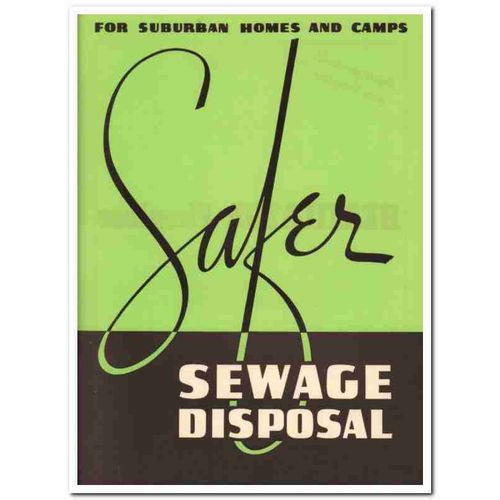 San-Equip Inc 1940 Vintage Catalog Sewage Disposal Suburban Home Safer