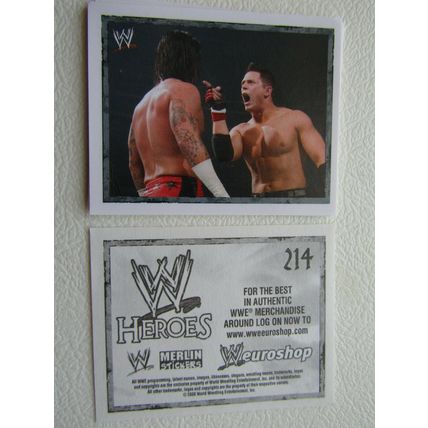 Topps - Merlin 2008 WWE Heroes Wresting Stickers 1-216 & P1-P15 Variants (EB2)