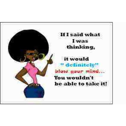 Blow Your Mind Refrigerator Magnet (African American Magnet)