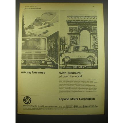 1966 Leyland Motor Corporation Advertisement - mixing business with pleasure