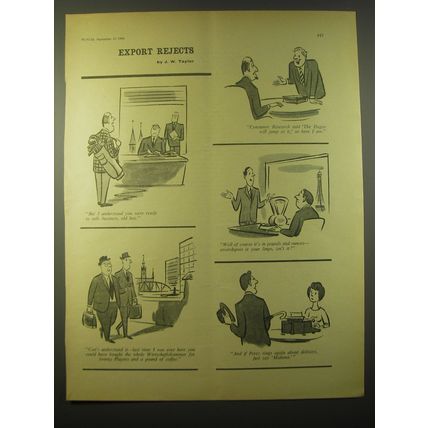 1966 Cartoon by J.W. Taylor - Export Rejects