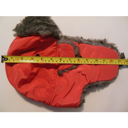 Light Red Unisex Winter Hat Ear Flap Winter Activities Shiny One Size