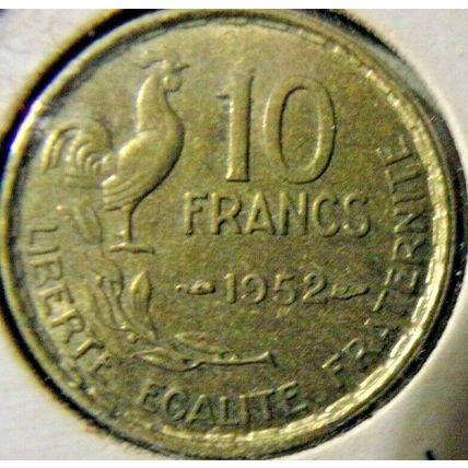 1952 France-10 Francs-Uncirculated