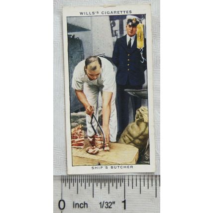 1938 Wills Life in the Royal Navy No. 35 In the Stokehold