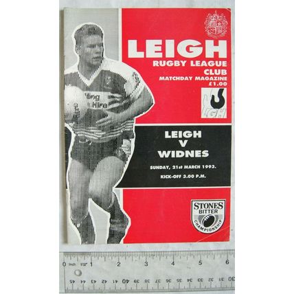 1993 programme Leigh v. Widnes