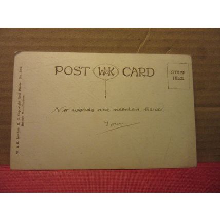 LOVING BIRTHDAY WISHES to my WIFE.. used vintage postcard by W & K. /