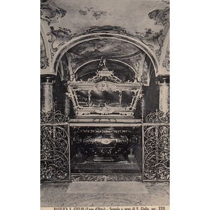 Basilica Giulio Scurolo E Urna Old Special Postmark Postcard