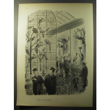 1953 Cartoon by Robert Day - Saw a robin today