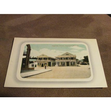 Early Postcard - American House, Hamilton - Bermuda