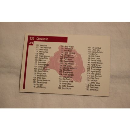 1991 Classic Four Sport NO. 229 CHECKLIST 3