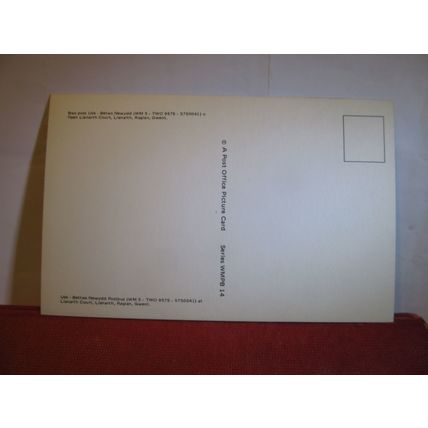 POST OFFICE POSTBUS, USK-BETWS NEWYDD, WALES unused vintage postcard (A) #