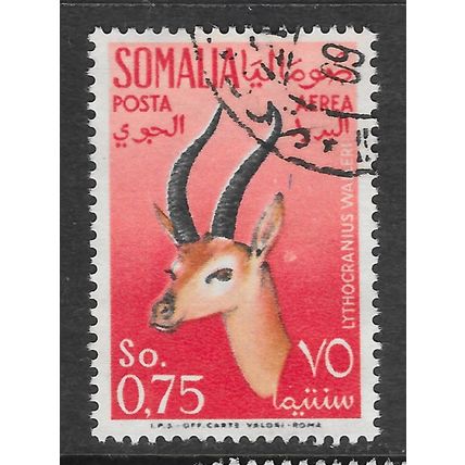 SOMALIA 1955 ANTELOPE GAZELLE 0.75s AIR MAIL USED