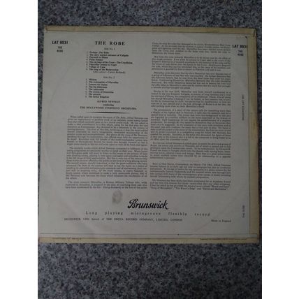 Alfred Newman – The Robe (LAT8031) 1960 (LP)