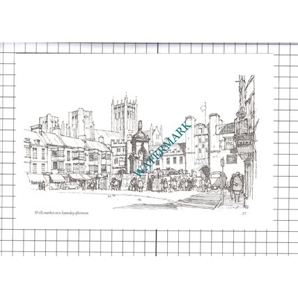 Wells Somerset Market - 1980's Cutting / Print