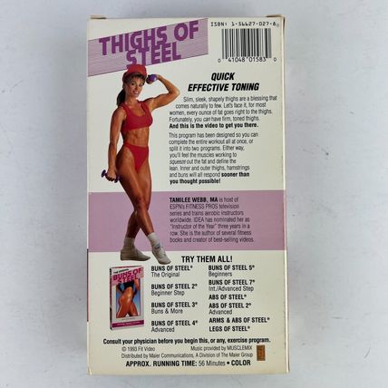 Buns Of Steel Fitness & Aerobic Exercise VHS Video Lot