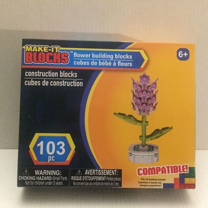 NEW Make It Blocks Pink Flower Building Blocks - 103 pieces