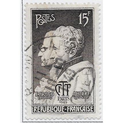 FRANCE 1949 USED CITT INTERNATIONAL CONFERENCE TELEPHONE FARAGO AMPERE