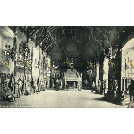 Banqueting Hall (2), Edinburgh Castle, Scotland, Inglis Postcard, 1900s