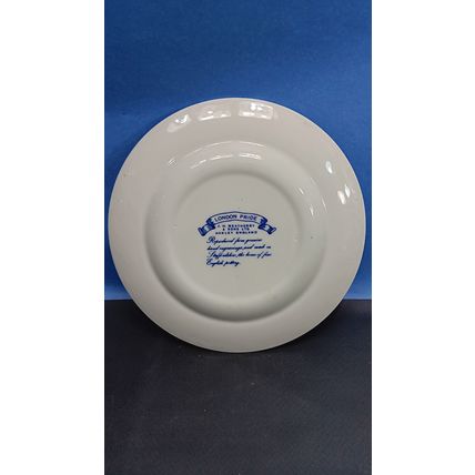 Vintage J.H. Weatherby & Sons London Pride Blue/ White Plate Excellent Condition