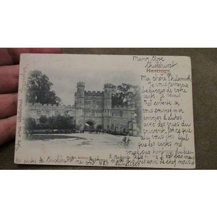 1902 fr Postcard -Gathering @ Gateway, Battle Abbey - Hastings, Sussex