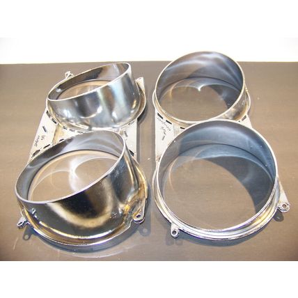 1966 CHRYSLER NEWPORT HEADLIGHT BEZELS OEM #2578374 2578375