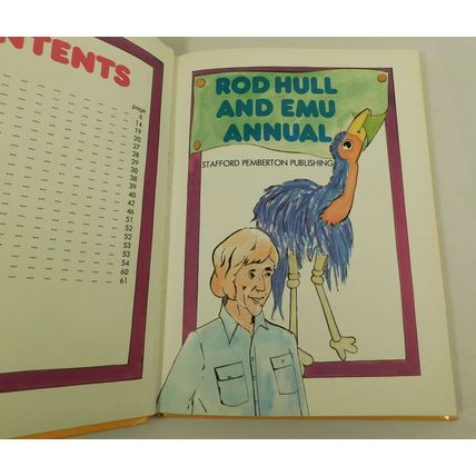 Vintage Rod Hull & Emu Annual Illustrated Hard Back Book 1978