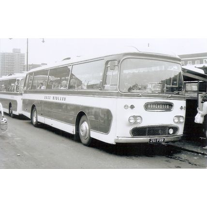 Black & White Photograph of East Midland Motor Services Ltd. - 261 PRR