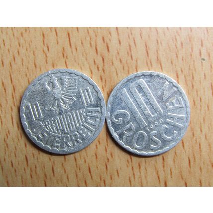 Austria 1990 10 Groschen Coin