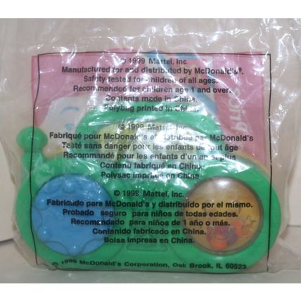 1999 McDonalds Fisher Price Under 3 Toy Green Radio Mint in Package
