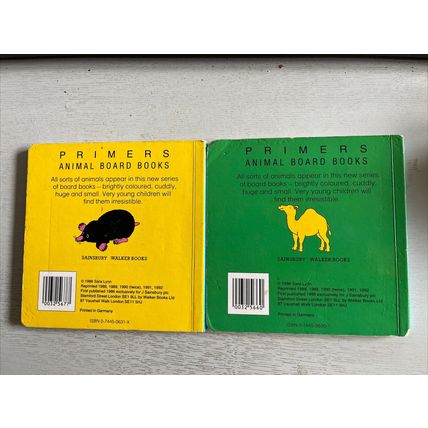 2 SARA LYNN BOARD BOOKS SMALL ANIMALS BIG ANIMALS + 1 FREE
