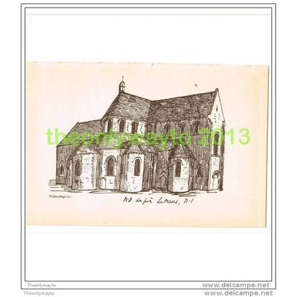 NOTRE-DAME-DU-PRE, LE MANS, NE, FRANCE, Book Illustration (Print), c1897