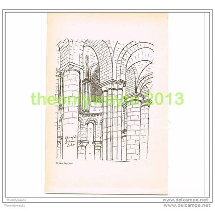 APSE OF LA COUTURE, LE MANS, FRANCE, Book Illustration (Print), c1897