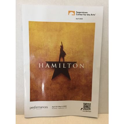 April 2025 Segerstrom Center for the Arts Hamilton Program/Magazine