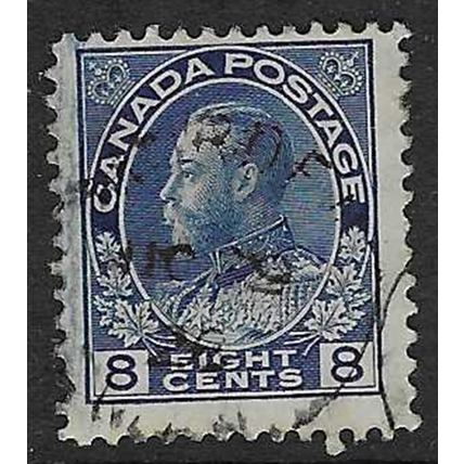 CANADA 1922-31 GV 8c BLUE USED SG252