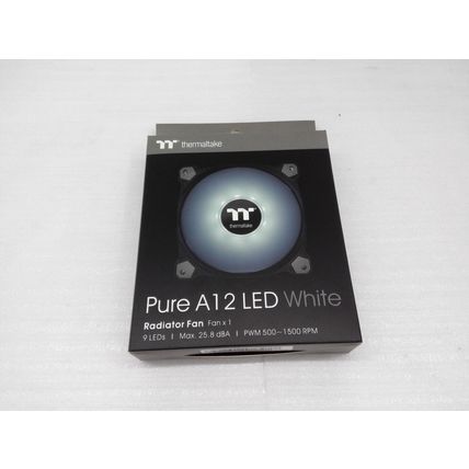 New Thermaltake Pure A12 LED White Radiator Fan single CL-F109-PL12WT-B