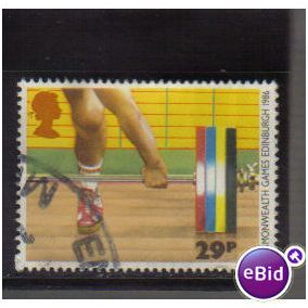 1986 GB WEIGHTLIFTING F/U SG1330