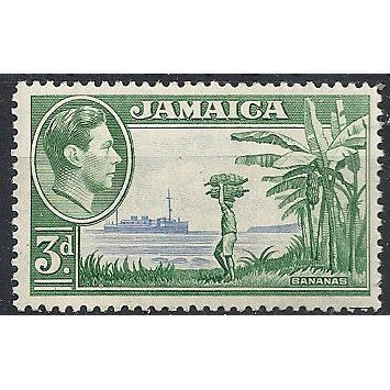 Jamaica 1938 SG126 3d Ultramarine & Green Mounted Mint . ..